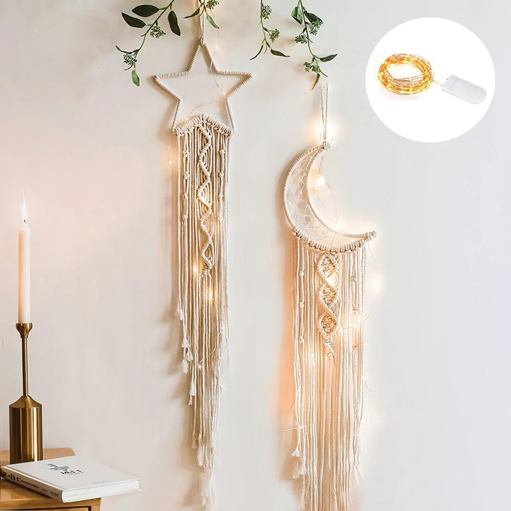 Starlit Harmony: Macrame Wall Decor - YLJ Art Shop