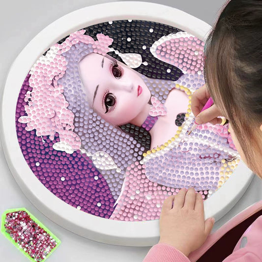 DIY Princess Elsa Diamond Painting Sticker Kit | Mosaic Art for Kids