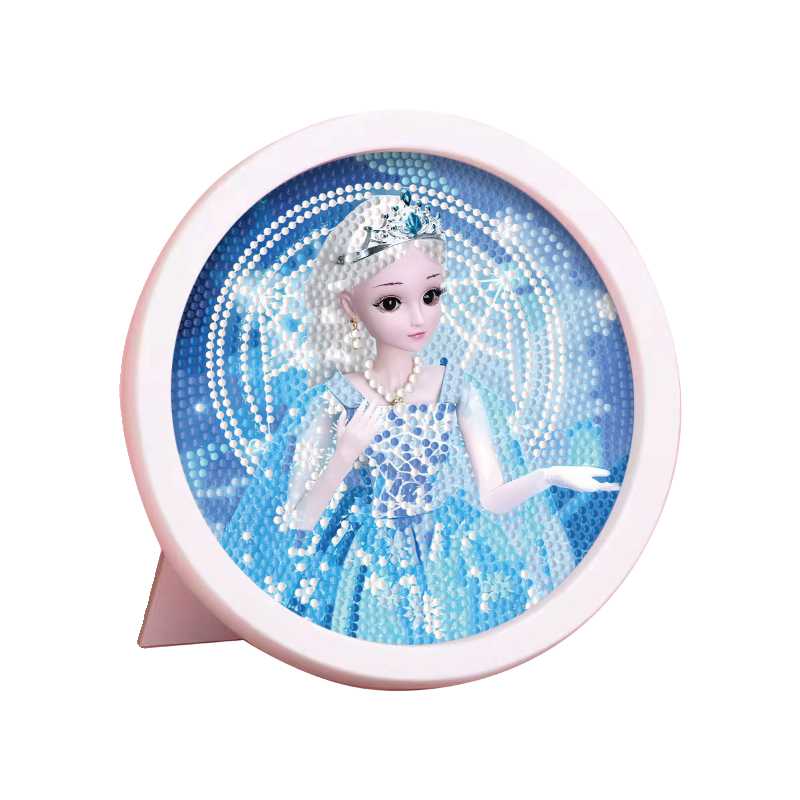 DIY Princess Elsa Diamond Painting Sticker Kit | Mosaic Art for Kids