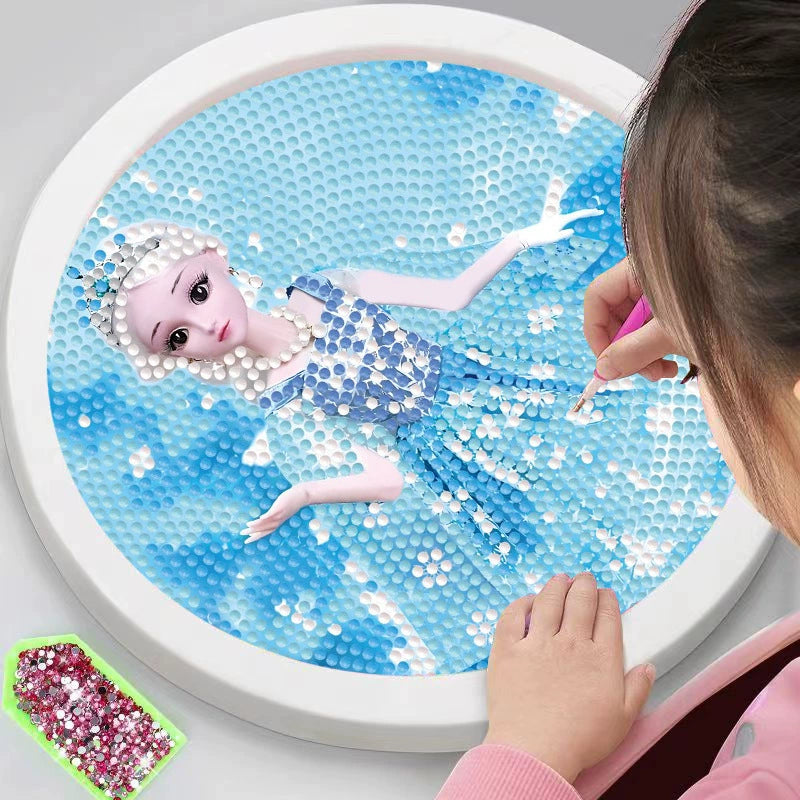 DIY Princess Elsa Diamond Painting Sticker Kit | Mosaic Art for Kids