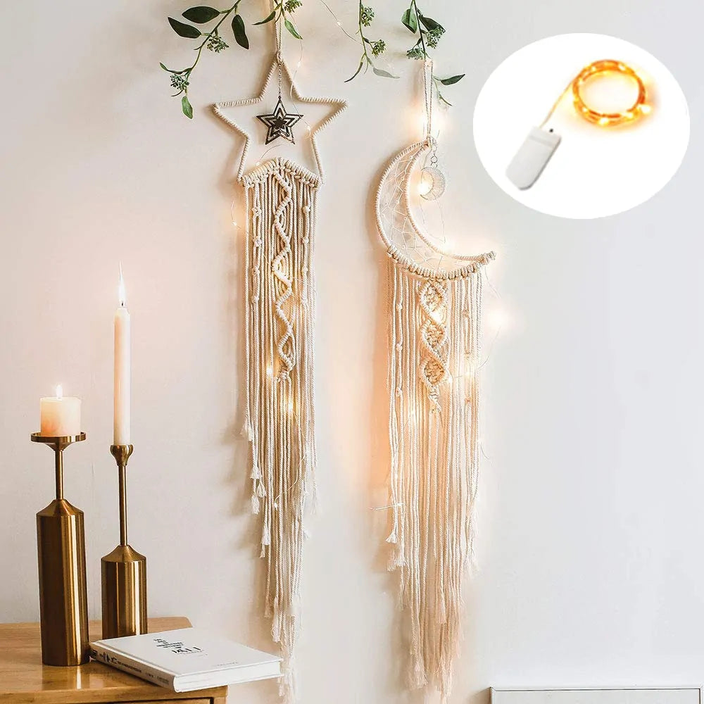 Starlit Harmony: Macrame Wall Decor - YLJ Art Shop