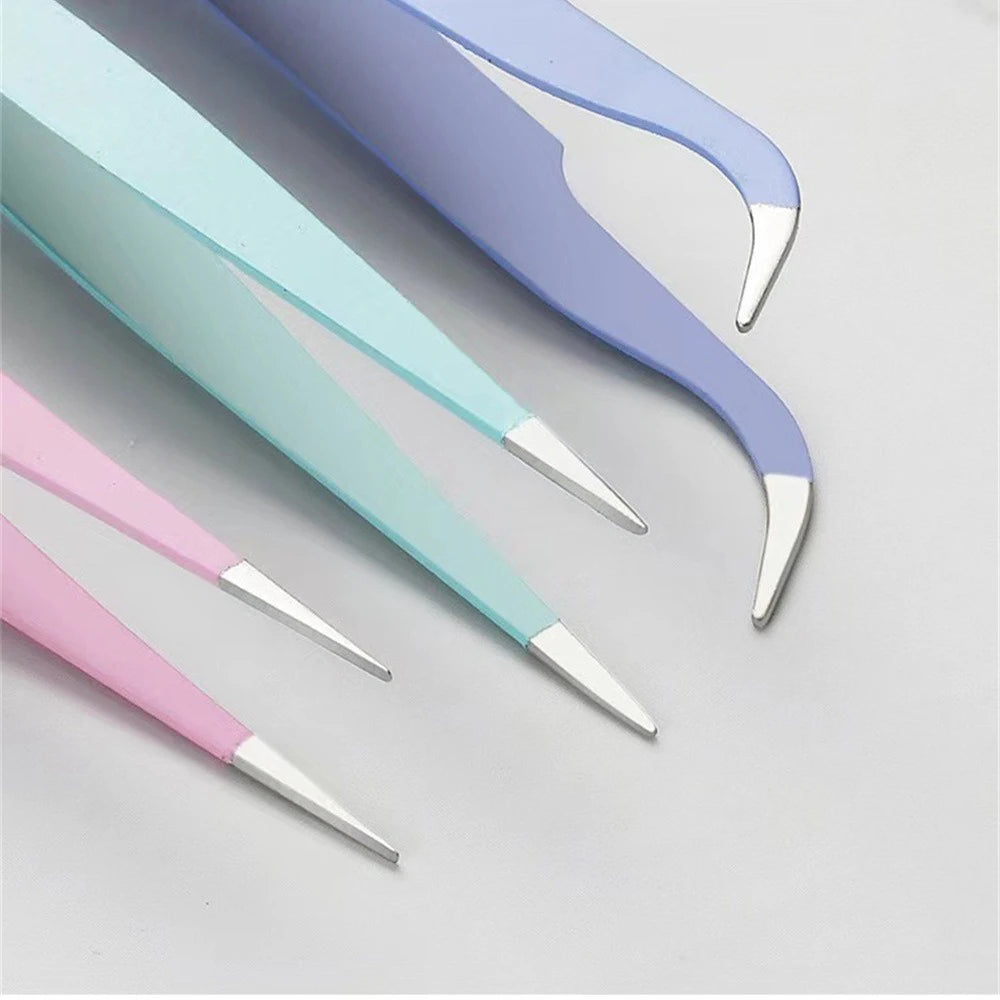 Precision Tweezers Set ESD Anti-Static Stainless-Steel Tweezers | Ideal for Diamond Painting, Electronics Repair, and Crafting