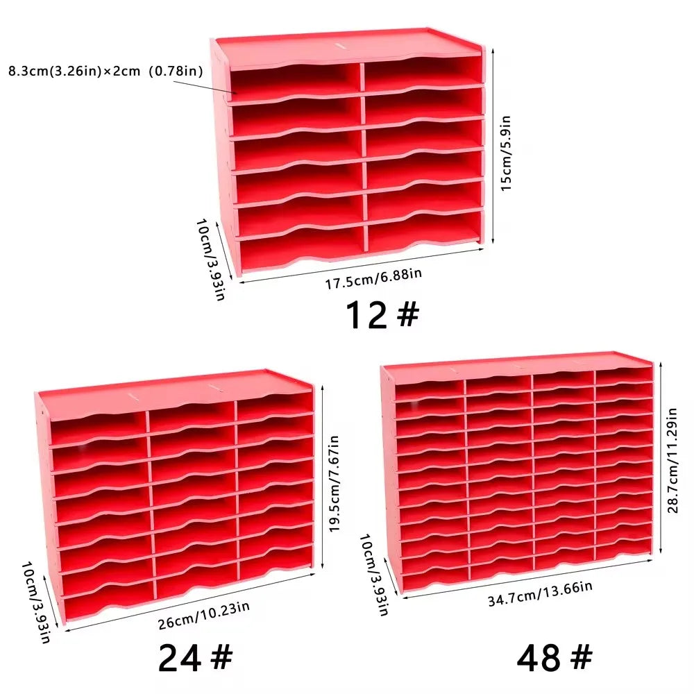 Diamond Painting Storage Organizer – 12/24/48 Slot Tray & Rack Set for DIY Drill Accessories