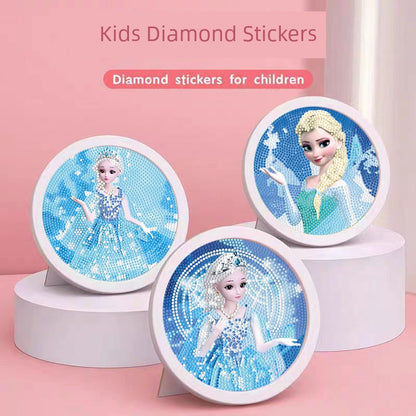 DIY Princess Elsa Diamond Painting Sticker Kit | Mosaic Art for Kids