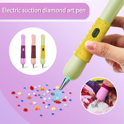 Vacuum suction tip lifting mixed gems of all shapes