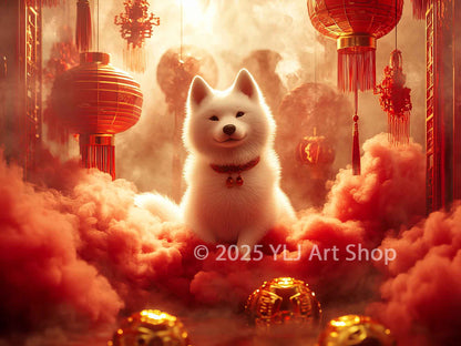 Loyal Guardian Spirit - Chinese Zodiac Diamond Painting Kit - YLJ Art Shop