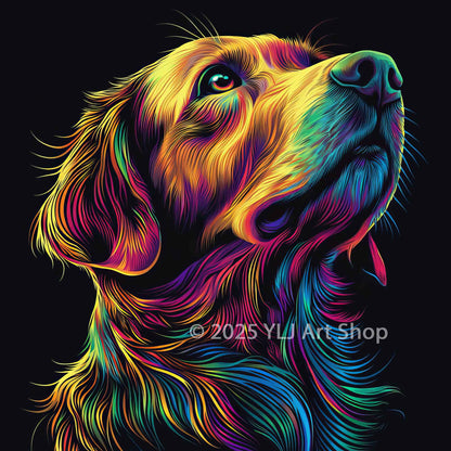 Radiant Retriever - Dog Diamond Painting Kit - YLJ Art Shop