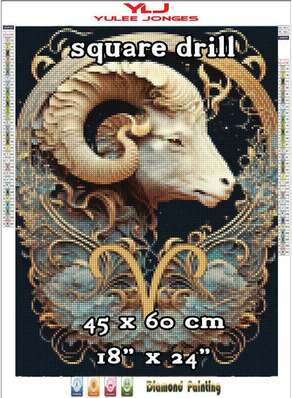 Aries - Horoscope Diamond Painting Kit - YLJ ArtShop - YLJ Art Shop