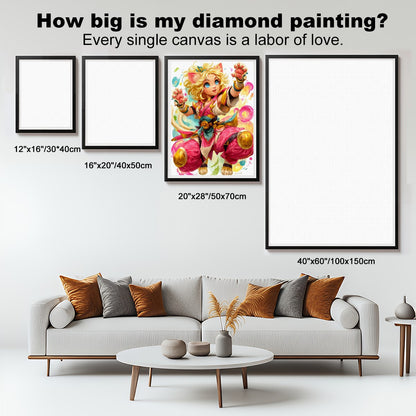 Pawko Power – 5D Diamond Painting Kit (50x70 cm / 20"x28") | Round Acrylic Drills