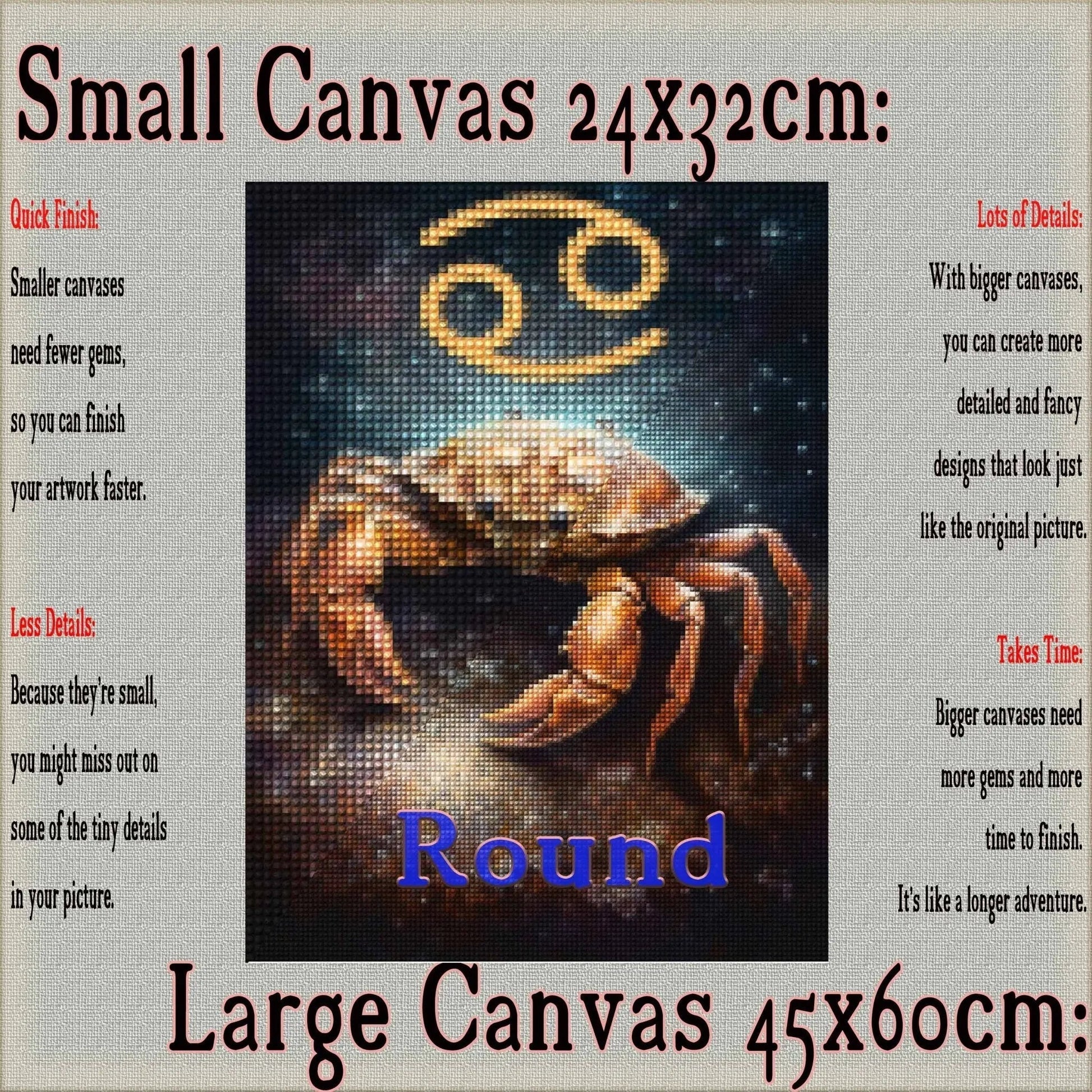 Cancer - Horoscope Diamond Painting Kit - YLJ ArtShop - YLJ Art Shop