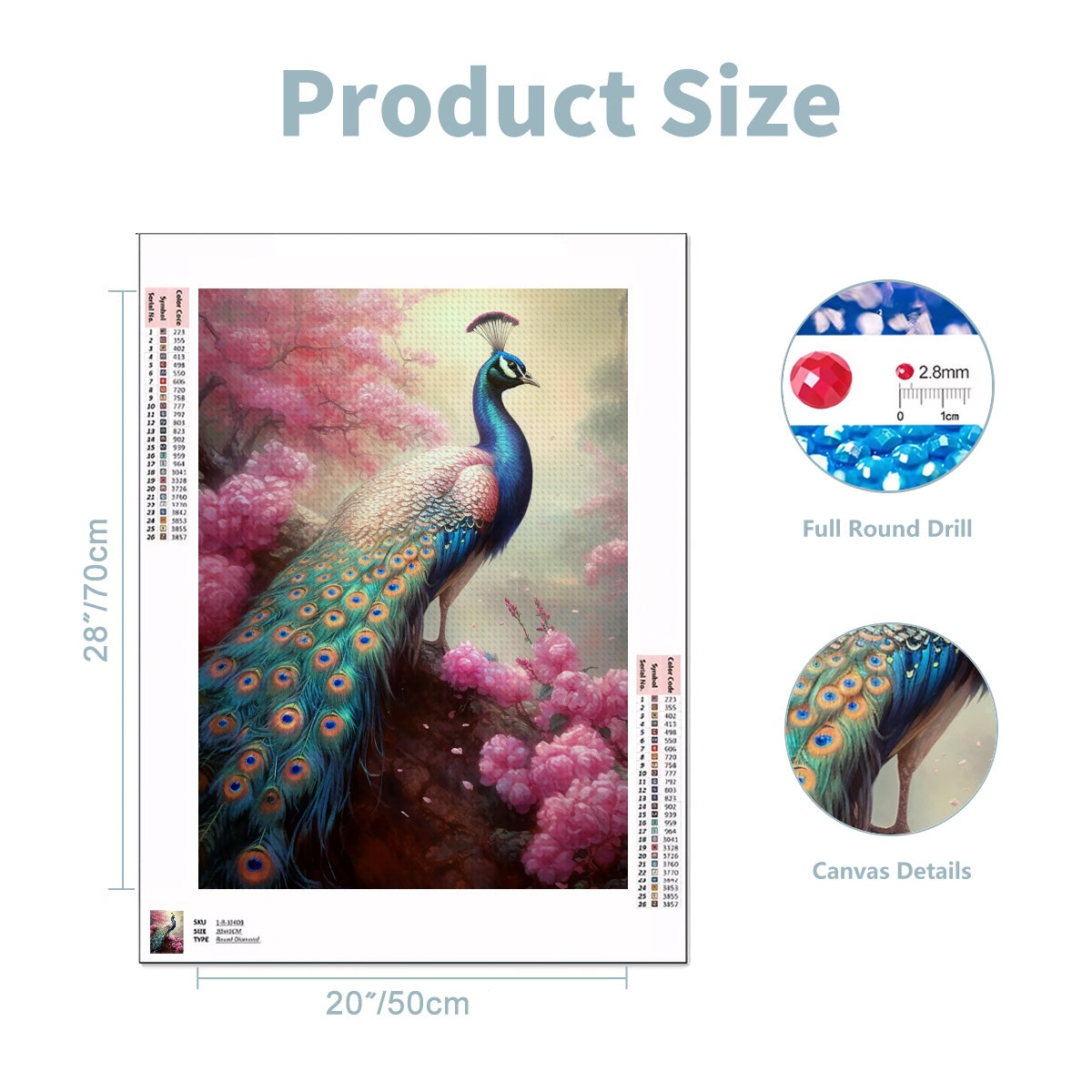 Blossoming Majesty – 5D Diamond Painting Kit (50x70 cm / 20"x28") – Full Drill, Round Acrylic Drills