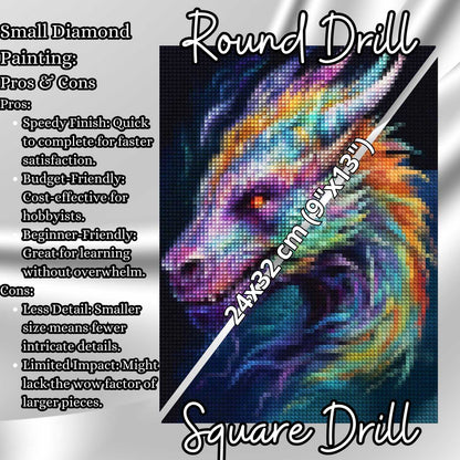 Chromatic Dragon - Dragon Diamond Painting Kit - YLJ Art Shop - YLJ Art Shop