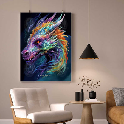 Chromatic Dragon - Dragon Diamond Painting Kit - YLJ Art Shop - YLJ Art Shop