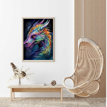 Chromatic Dragon - Dragon Diamond Painting Kit - YLJ Art Shop - YLJ Art Shop