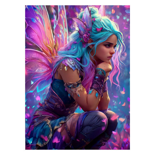 Prism Fluttera – 5D Diamond Painting Kit (50x70 cm / 20"x28") | Round Acrylic Drills