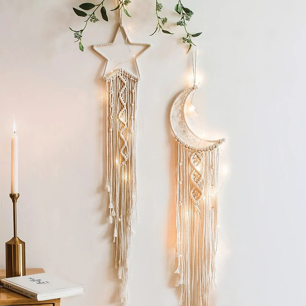 Starlit Harmony: Macrame Wall Decor - YLJ Art Shop