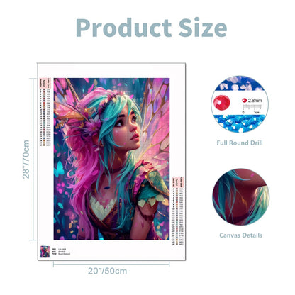 Lunalyn Bloom – 5D Diamond Painting Kit (50x70 cm / 20"x28") | Round Acrylic Drills