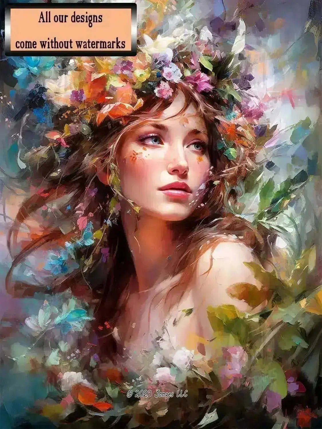 Enchanted Blossom Fairy - Portrait Diamond Painting Kit - YLJ Art Shop - YLJ Art Shop