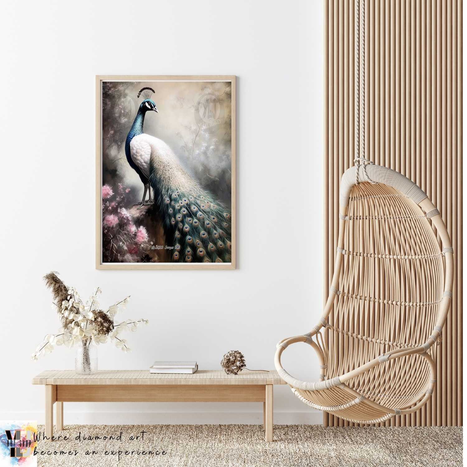 Ethereal Elegance - Peacock Diamond Painting Kit - YLJ Art Shop - YLJ Art Shop