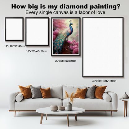 Blossoming Majesty – 5D Diamond Painting Kit (50x70 cm / 20"x28") – Full Drill, Round Acrylic Drills