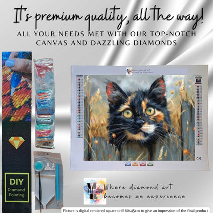 Farmyard Peekaboo - Cat Diamond Painting Kit - YLJ Art Shop - YLJ Art Shop