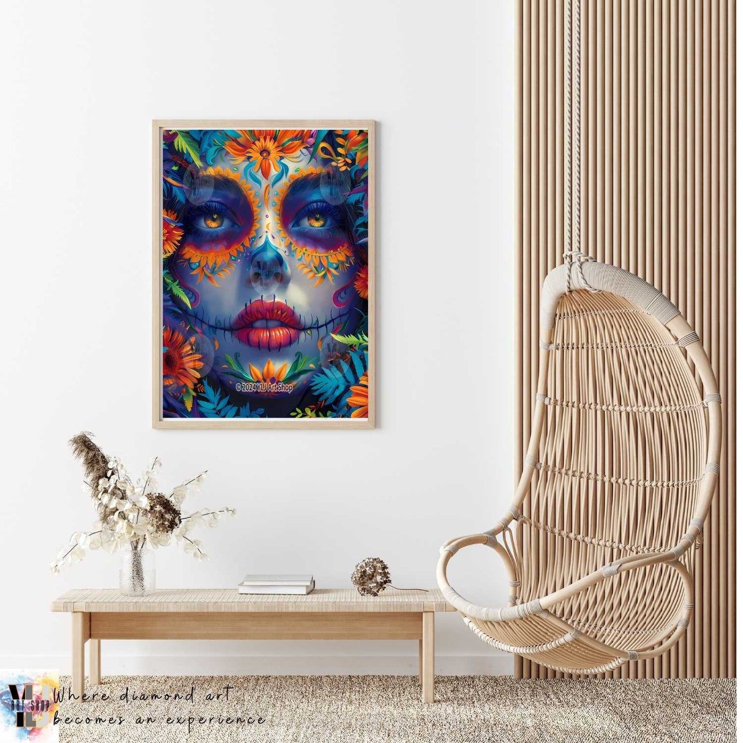 Festival Elegance - Día de los Muertos Diamond Painting Kit - YLJ Art Shop - YLJ Art Shop