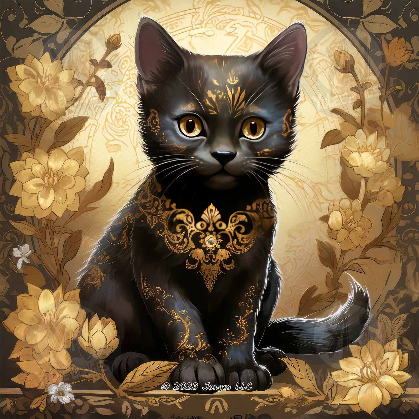 Mystical Garden Kitten - Cat Diamond Painting Kit - YLJ Art Shop - YLJ Art Shop