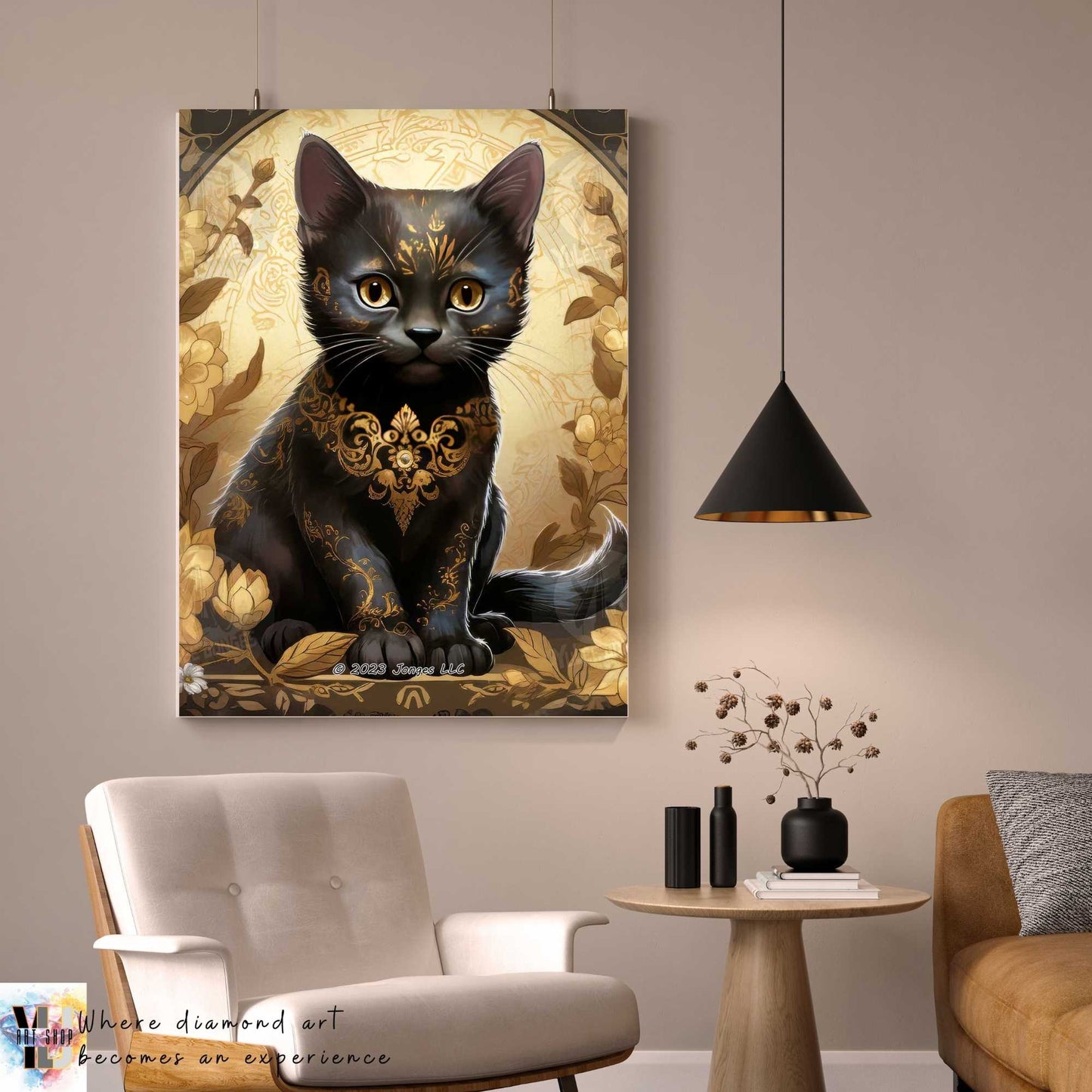 Mystical Garden Kitten - Cat Diamond Painting Kit - YLJ Art Shop - YLJ Art Shop