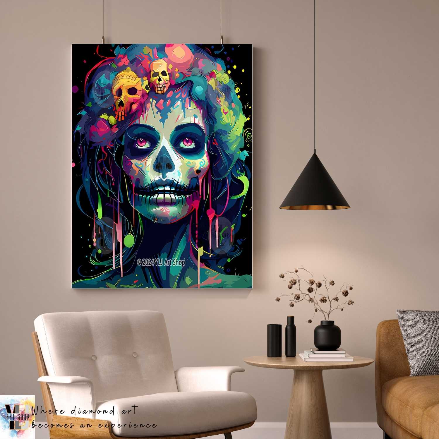 Nightmare Skull - Horror Diamond Painting Kit - YLJ Art Shop - YLJ Art Shop