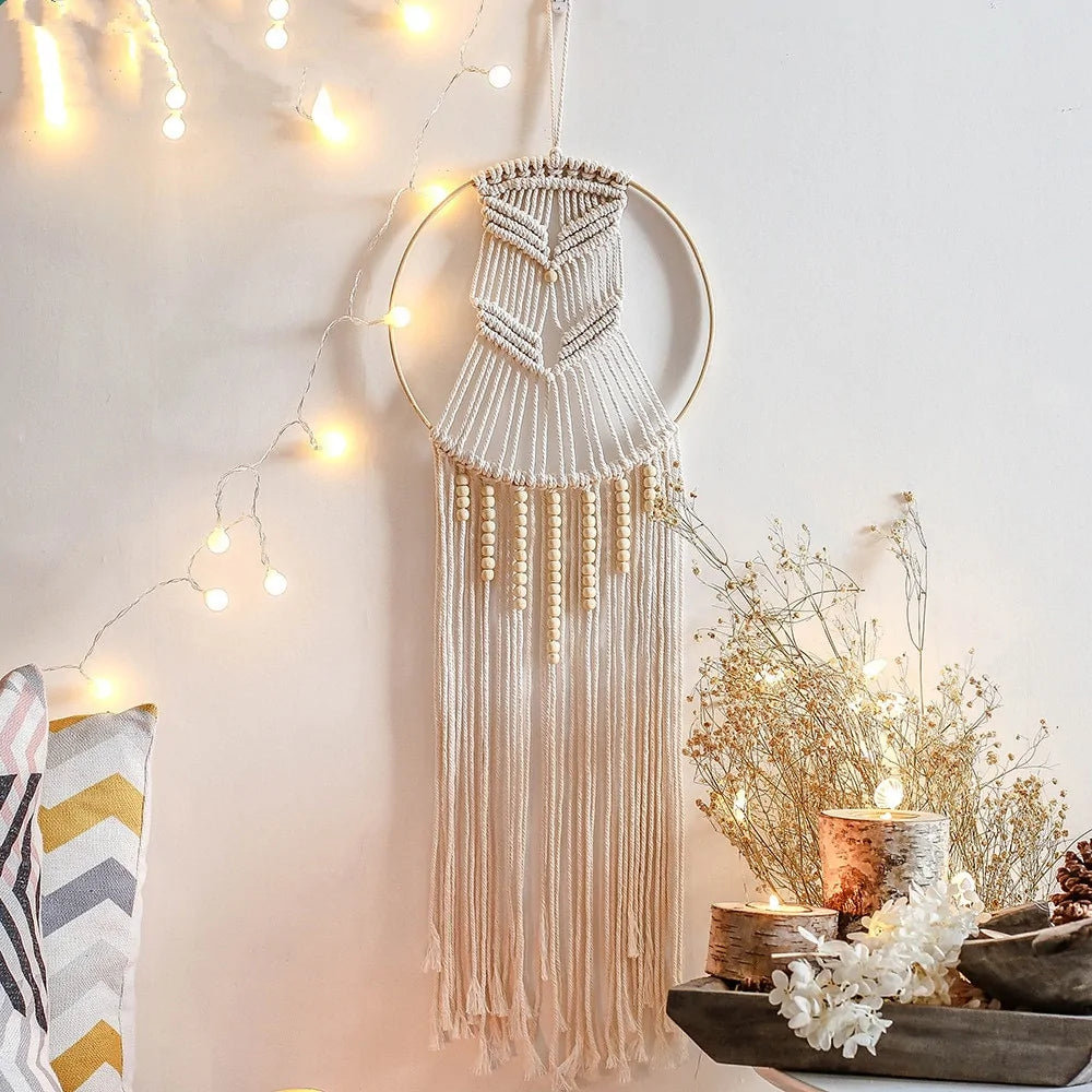 Starlit Harmony: Macrame Wall Decor - YLJ Art Shop