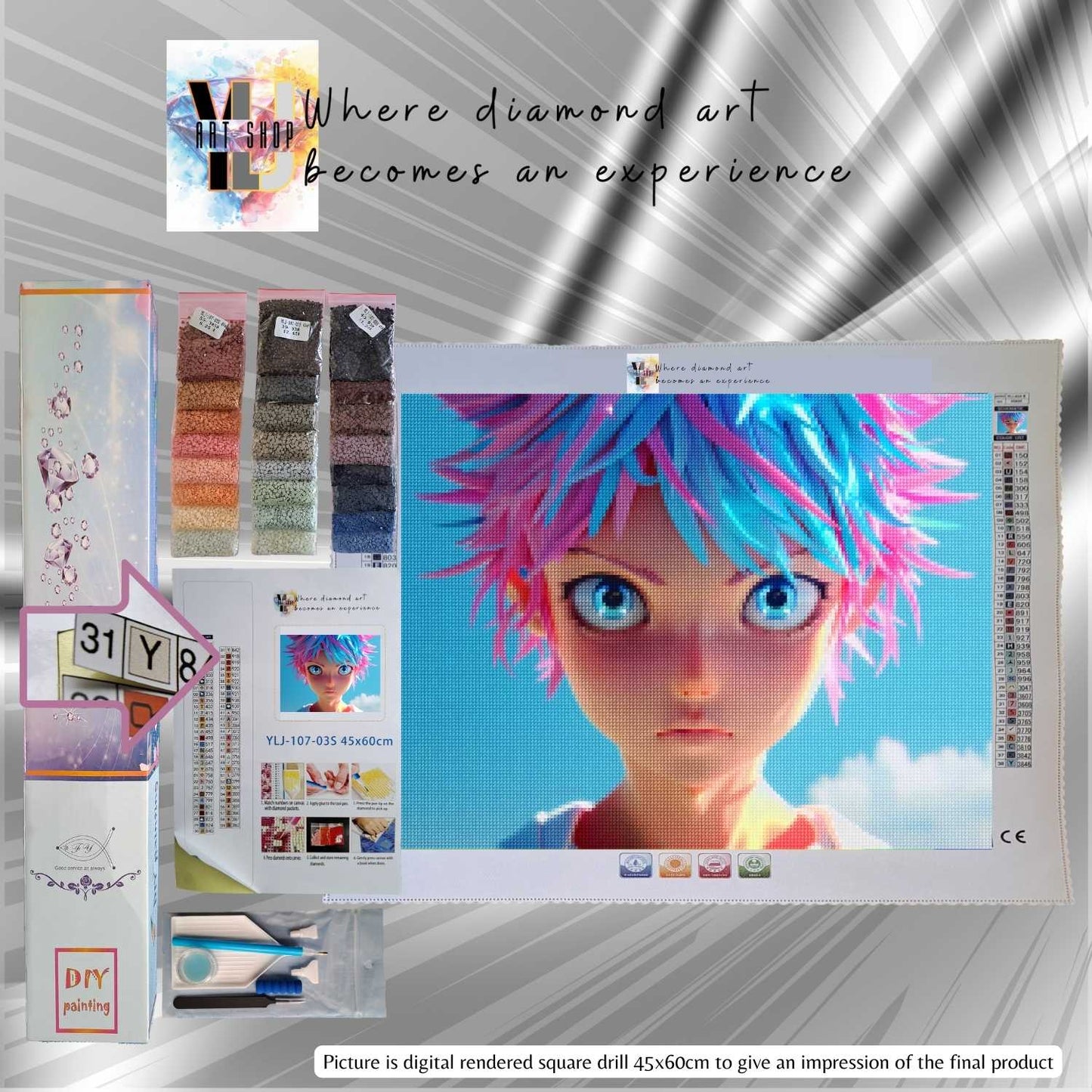 Prism Hero - Anime Diamond Painting Kit - YLJ Art Shop - YLJ Art Shop