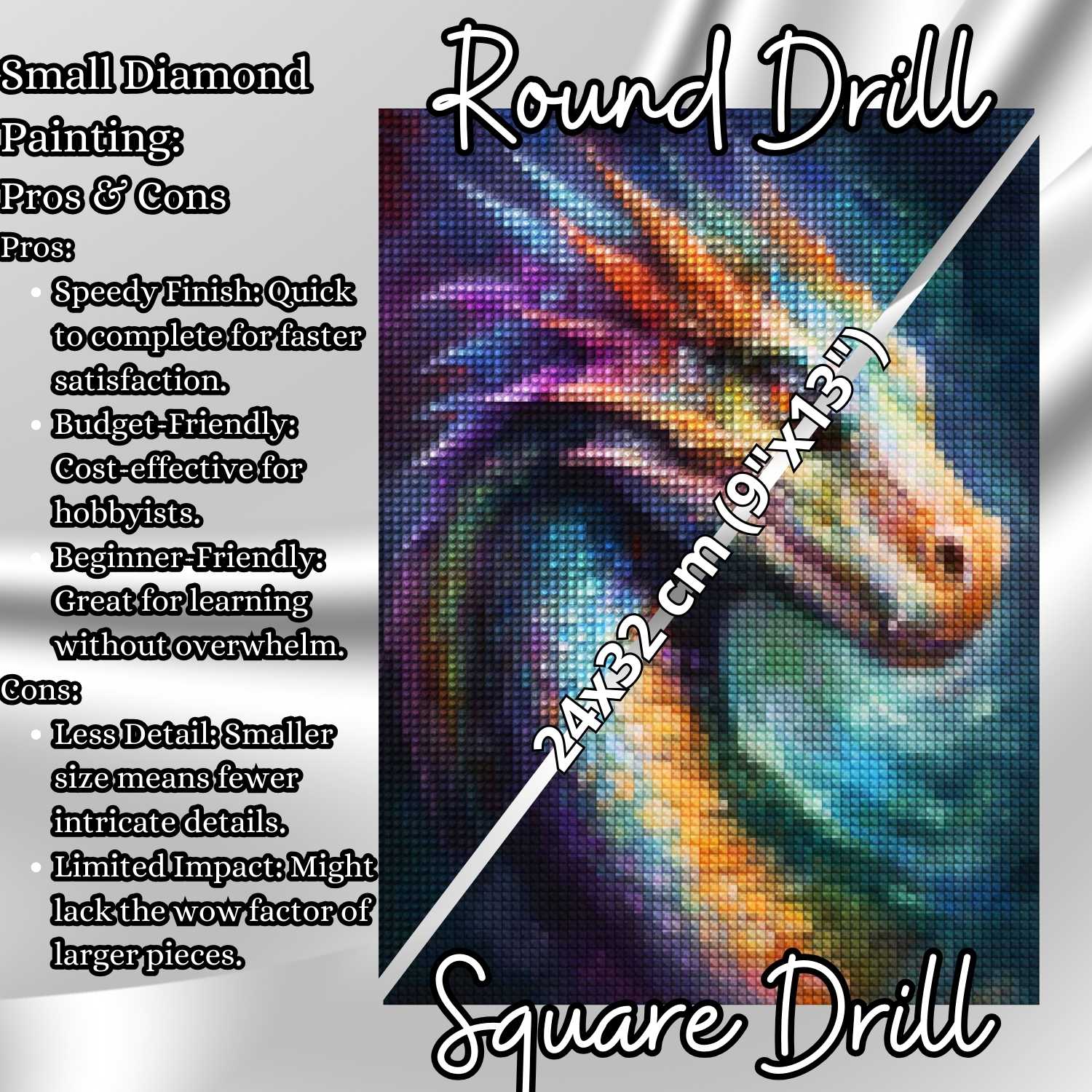 Rainbow Dragon - Dragon Diamond Painting Kit - YLJ Art Shop - YLJ Art Shop