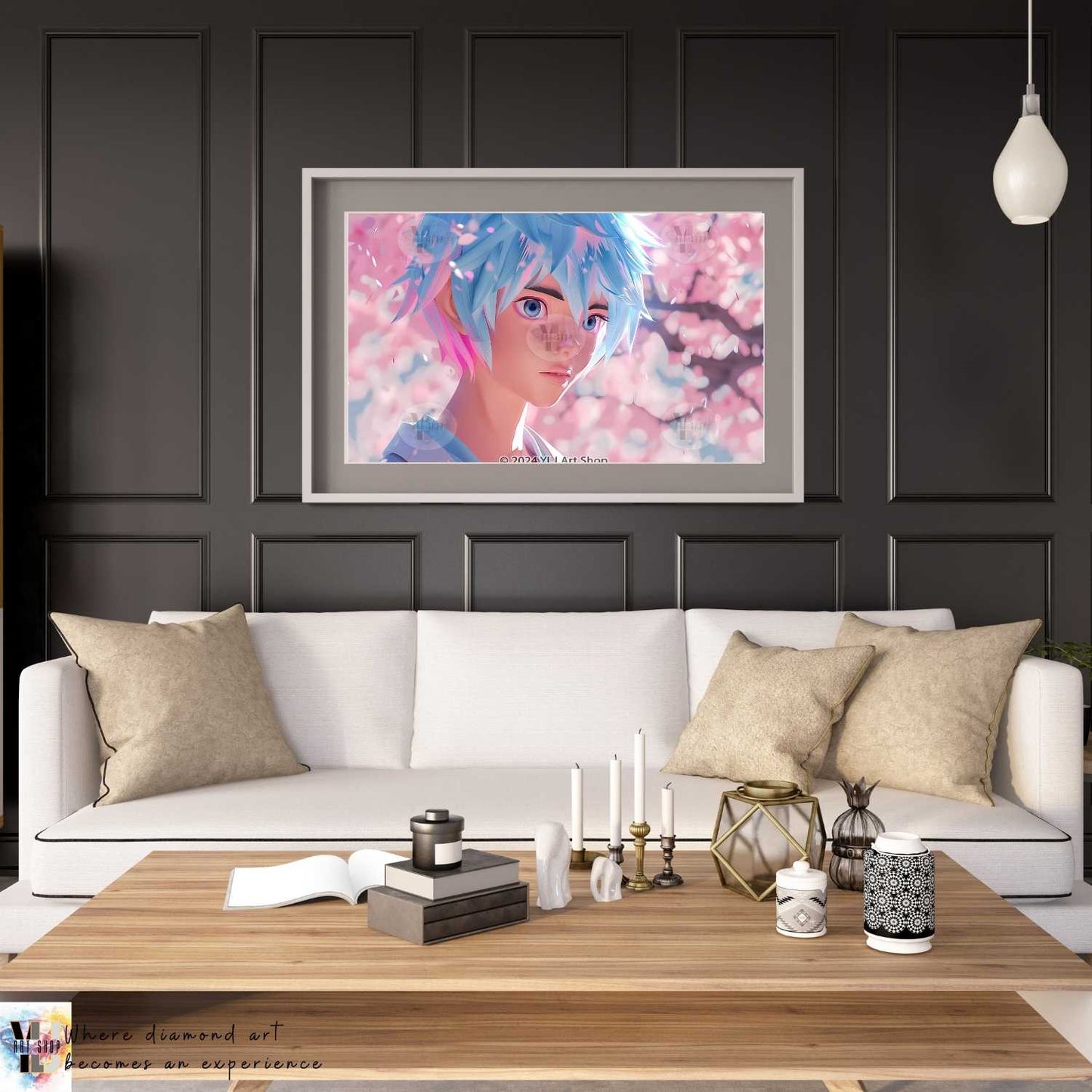 Sakura Breeze - Anime Diamond Painting Kit - YLJ Art Shop - YLJ Art Shop