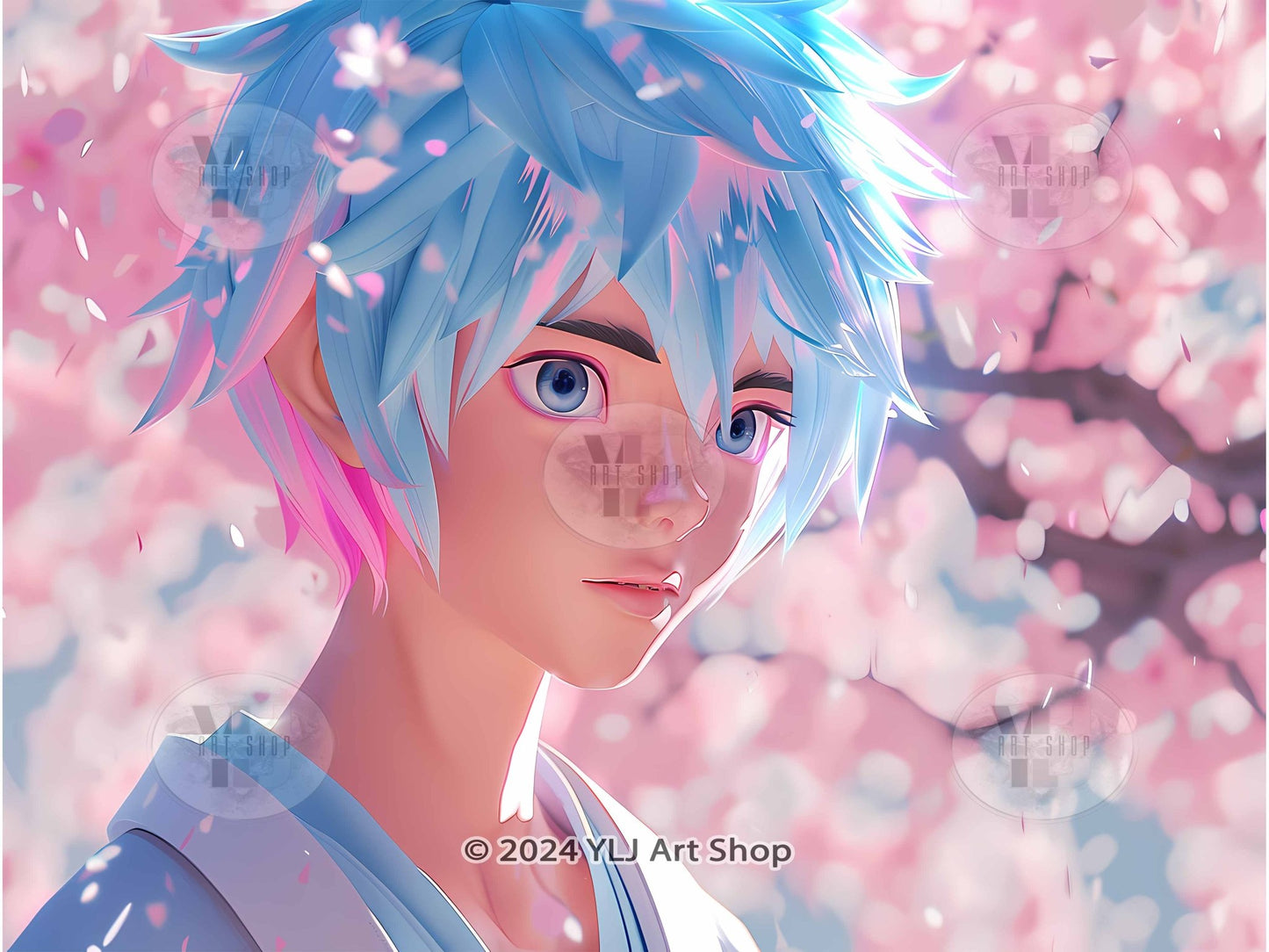 Sakura Breeze - Anime Diamond Painting Kit - YLJ Art Shop - YLJ Art Shop