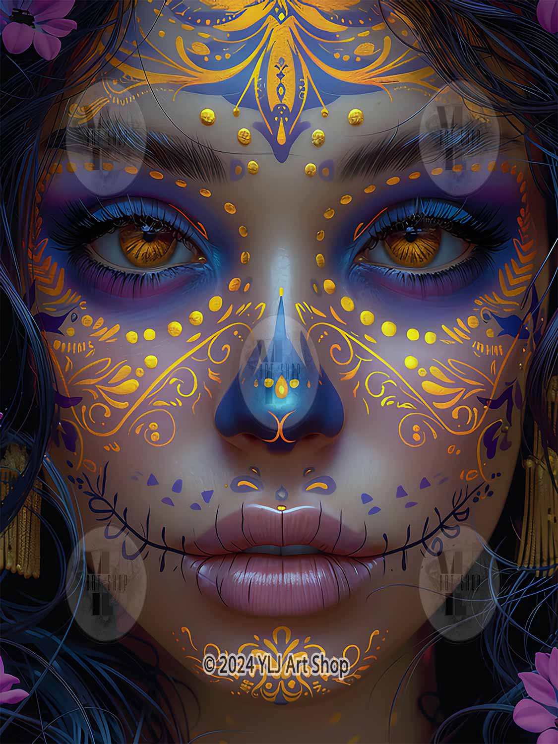 Sugar Skull Beauty - Día de los Muertos Diamond Painting Kit - YLJ Art Shop - YLJ Art Shop