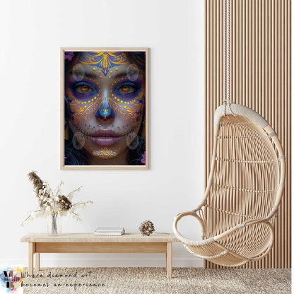 Sugar Skull Beauty - Día de los Muertos Diamond Painting Kit - YLJ Art Shop - YLJ Art Shop