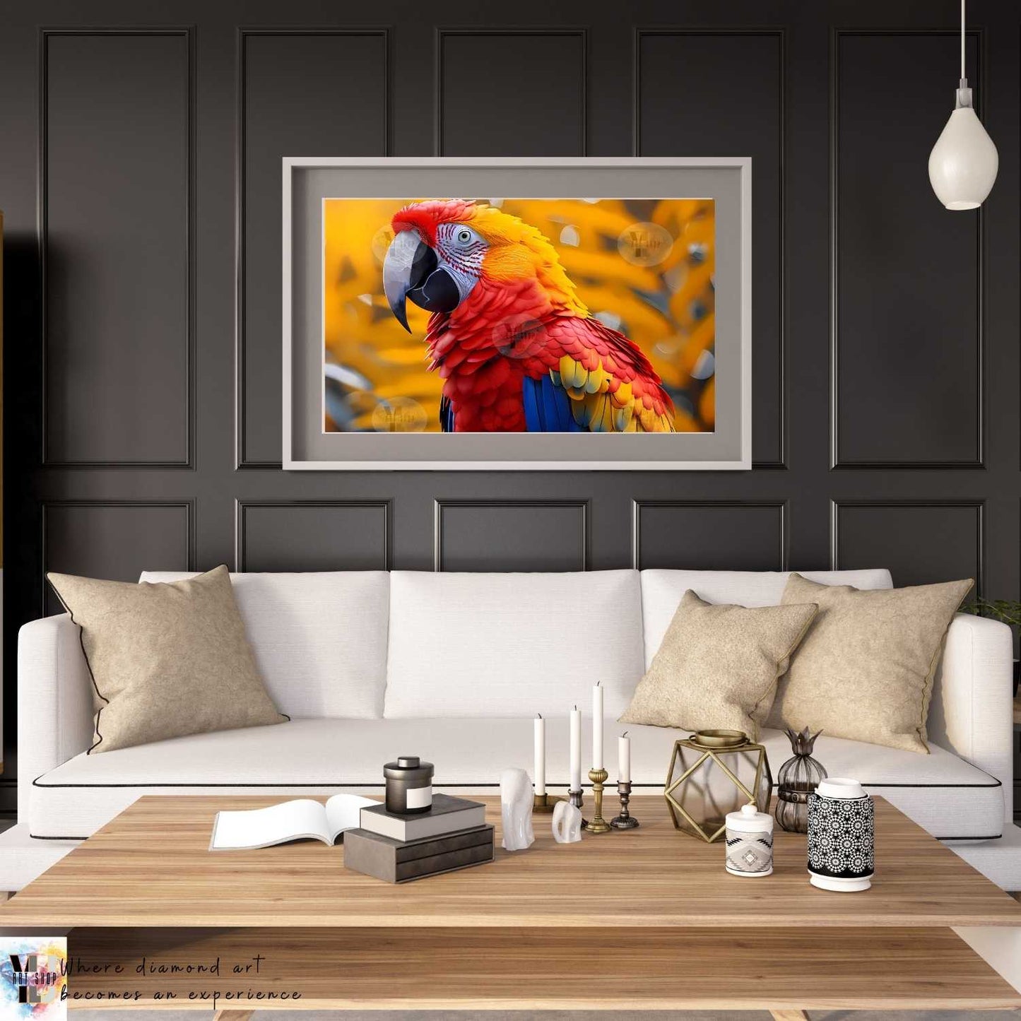 Sunset Harmony Parrot - Parrot Diamond Painting Kit - YLJ Art Shop - YLJ Art Shop