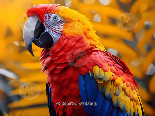 Sunset Harmony Parrot - Parrot Diamond Painting Kit - YLJ Art Shop - YLJ Art Shop