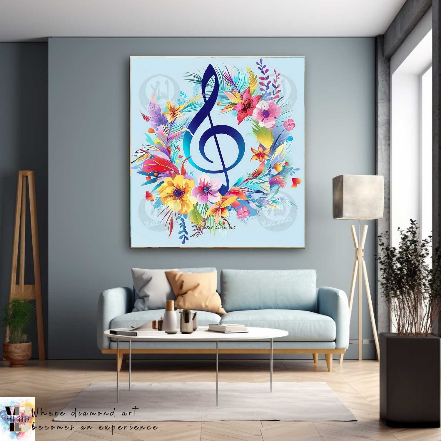 Symphony in Bloom - Flowers Diamond Painting Kit - YLJ Art Shop - YLJ Art Shop