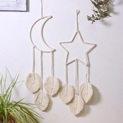 Starlit Harmony: Macrame Wall Decor - YLJ Art Shop