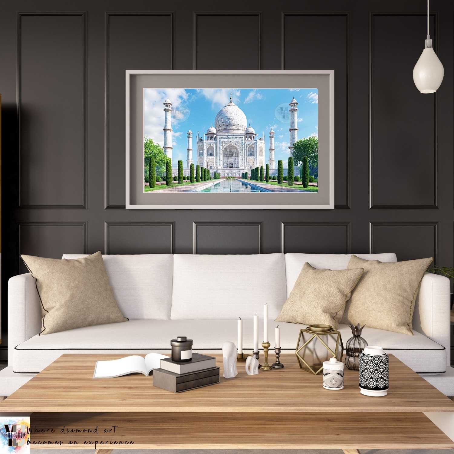 Taj Mahal Splendor - Landmarks Diamond Painting Kit - YLJ Art Shop - YLJ Art Shop