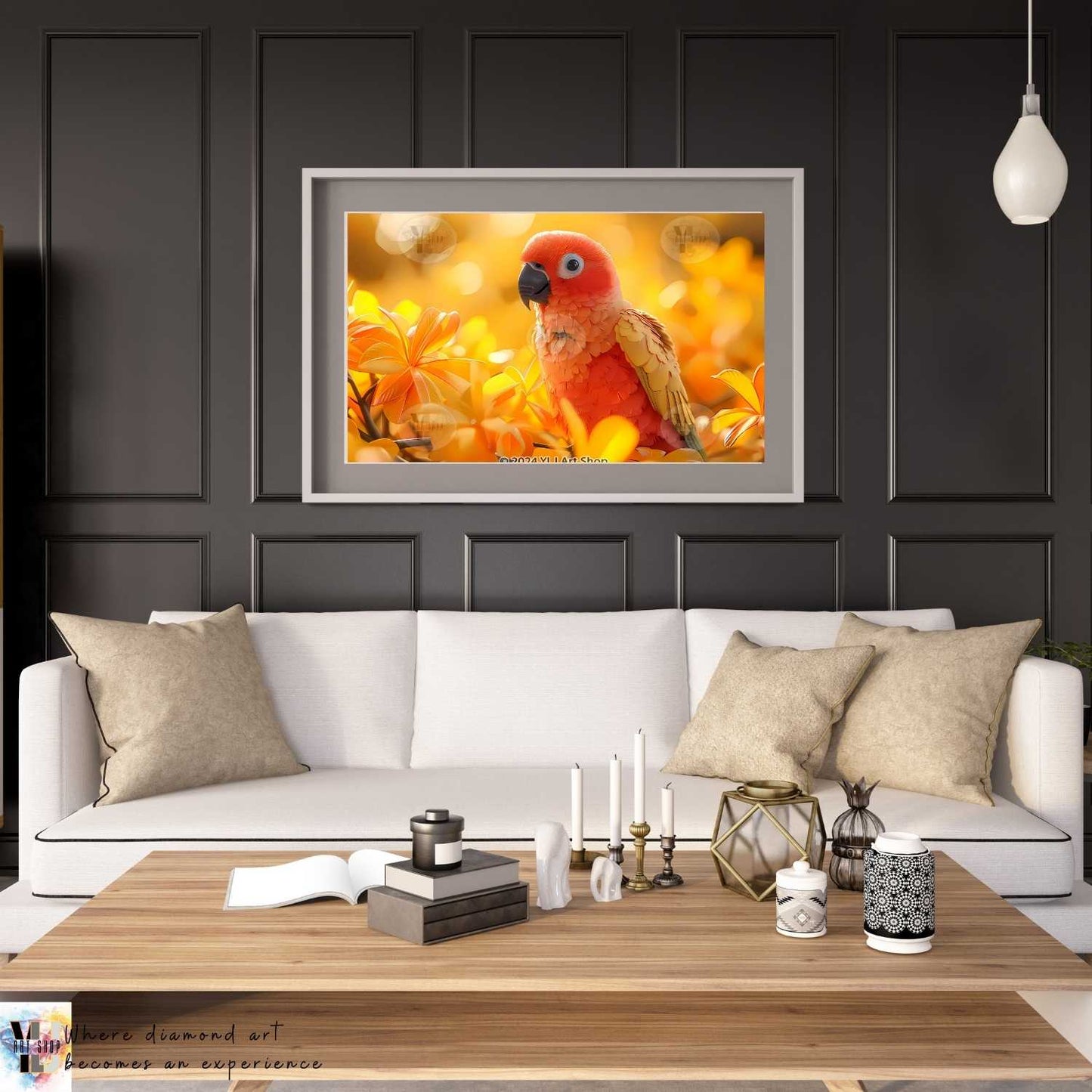 Tropical Sunset Parrot - Parrot Diamond Painting Kit - YLJ Art Shop - YLJ Art Shop