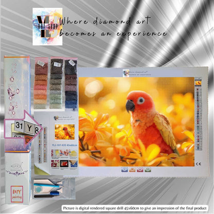 Tropical Sunset Parrot - Parrot Diamond Painting Kit - YLJ Art Shop - YLJ Art Shop