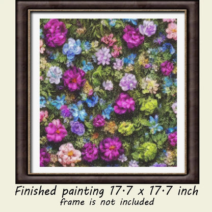 Wall of Flowers - Full Drill Diamond Painting Kit - YLJ Art Shop - YLJ Art Shop