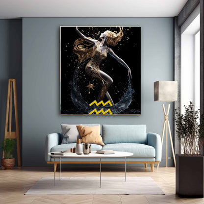 Aquarius - Horoscope Diamond Painting Kit - YLJ Art Shop - YuLee Jonges - YLJ Art Shop