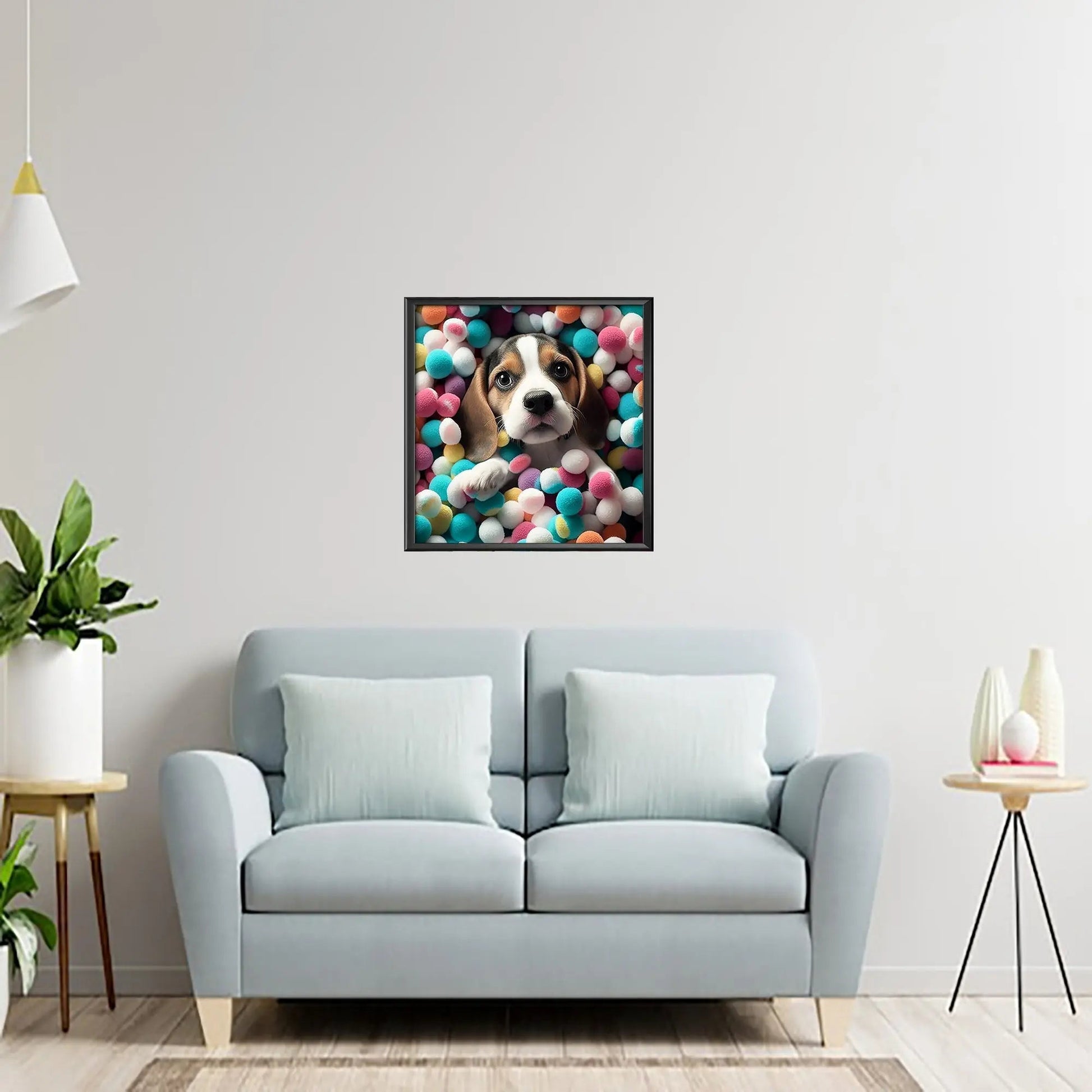 Beagle in Cotton Balls - Full Drill Diamond Painting Kit - YLJ Art Shop - YLJ Art Shop