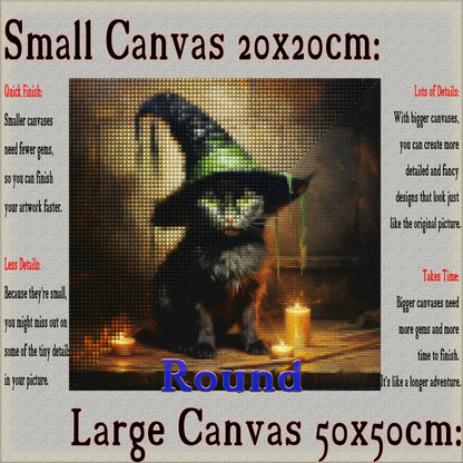 Cat's Cauldron - Halloween Diamond Painting Kit - YLJ Art Shop - YLJ Art Shop