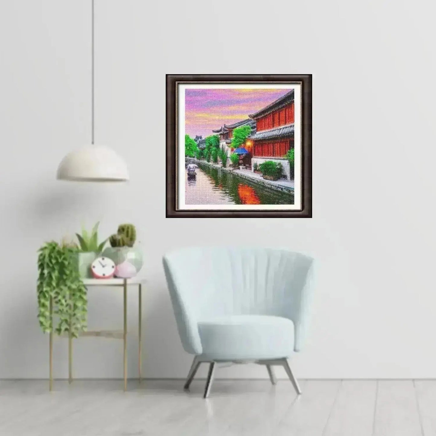 Chinese Village at the River - YLJ Premium Diamond Painting Kit - YLJ Art Shop