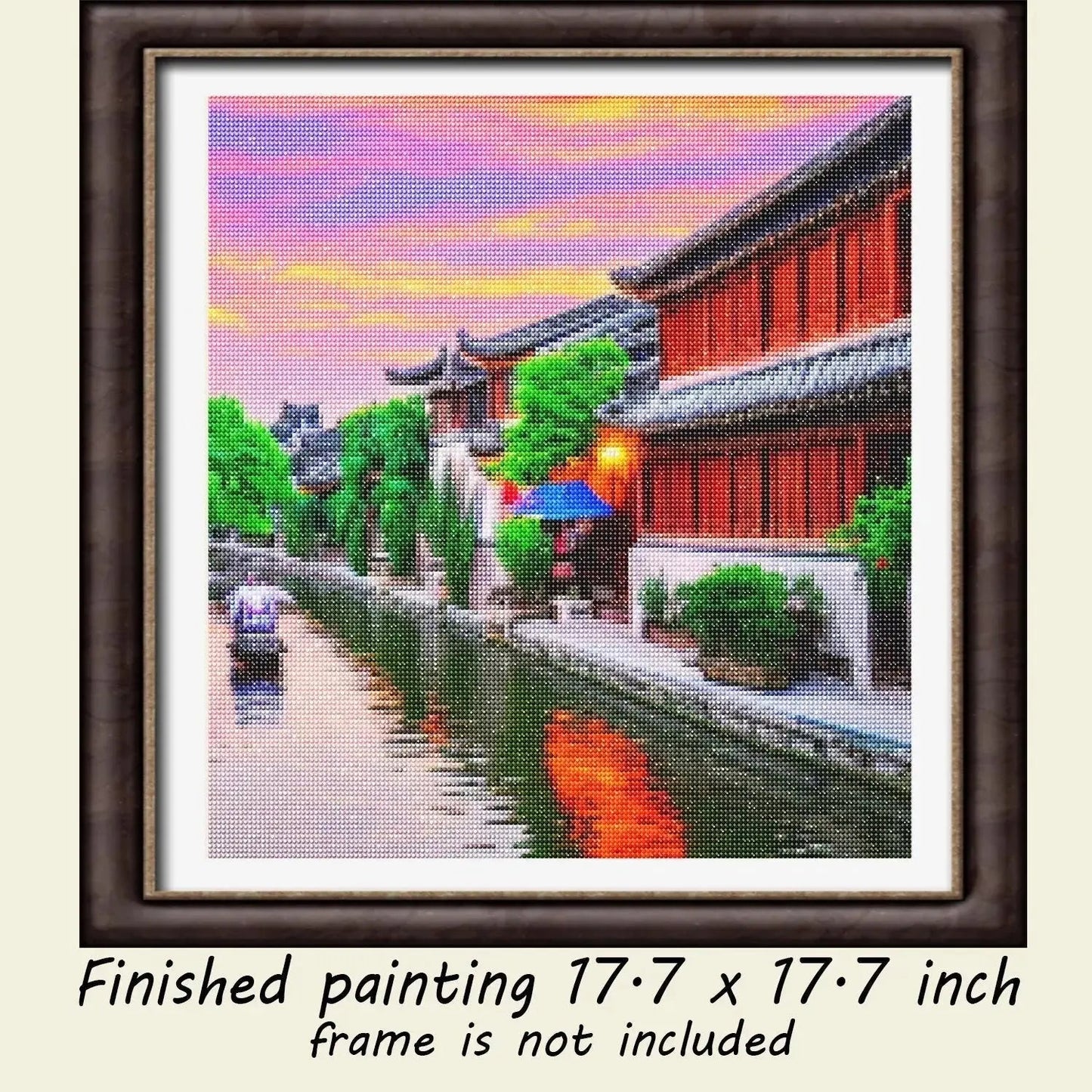 Chinese Village at the River - YLJ Premium Diamond Painting Kit - YLJ Art Shop