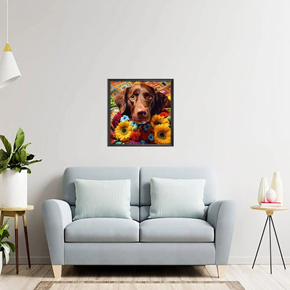 Chocolate Joy - Dog Diamond Painting Kit - YLJ Art Shop - YLJ Art Shop